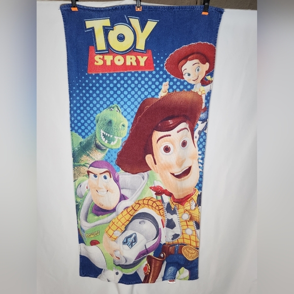 Pixar Other - Walt Disney PIXAR TOY STORY 3 BEACH TOWEL 30”X56” Preloved Buzz Woody Jessie Rex